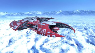 Bir uzay gemisinin 3D görüntülemesi