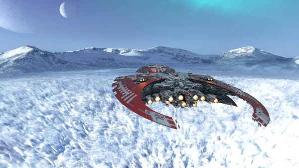 Bir uzay gemisinin 3D görüntülemesi