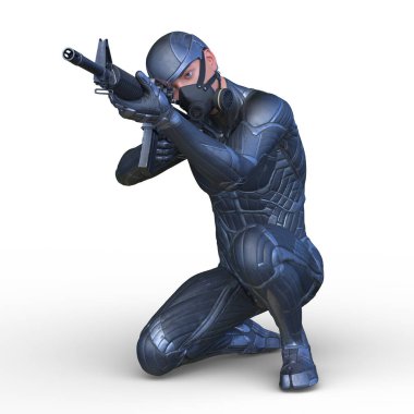 Bir siber adamın 3 boyutlu canlandırması