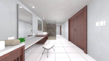 banyo 3D rendering