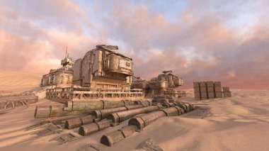 Gezegen keşif üssünün 3D görüntülemesi