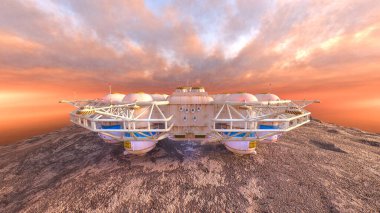 Gezegen keşif üssünün 3D görüntülemesi