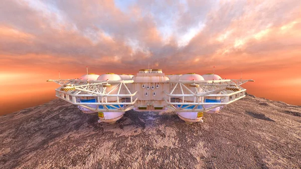 Gezegen keşif üssünün 3D görüntülemesi