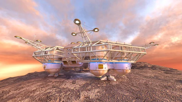 Gezegen keşif üssünün 3D görüntülemesi