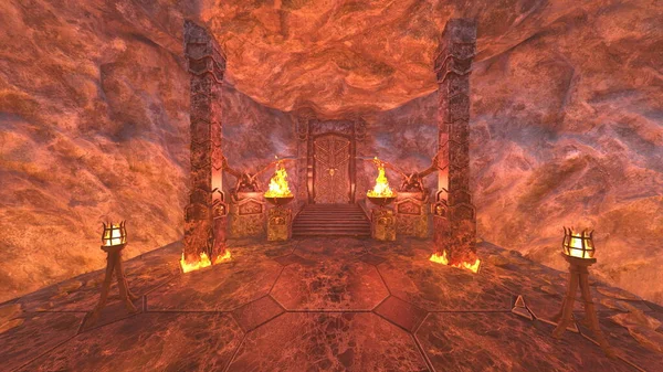 Yeraltı tapınağının 3 boyutlu canlandırması