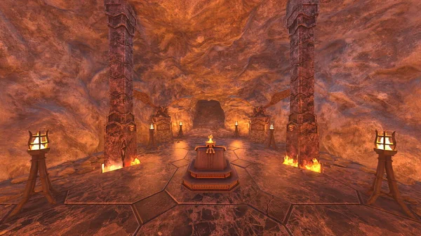 Yeraltı tapınağının 3 boyutlu canlandırması