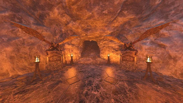 Yeraltı tapınağının 3 boyutlu canlandırması