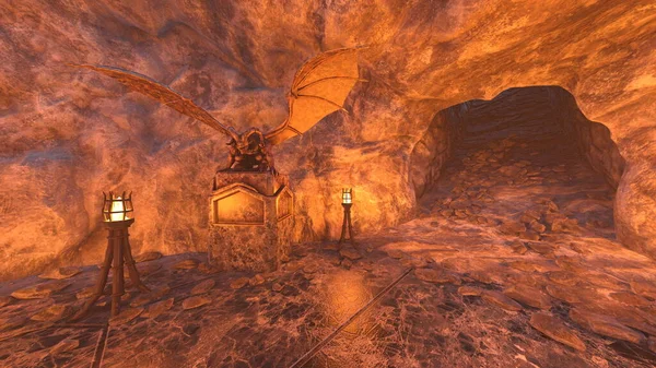 Yeraltı tapınağının 3 boyutlu canlandırması