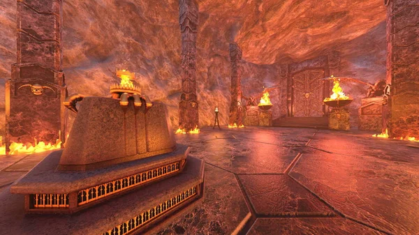 Yeraltı tapınağının 3 boyutlu canlandırması