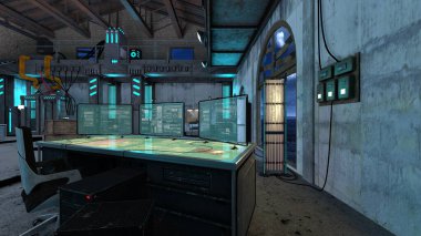 Komut tabanının 3B görüntülemesi