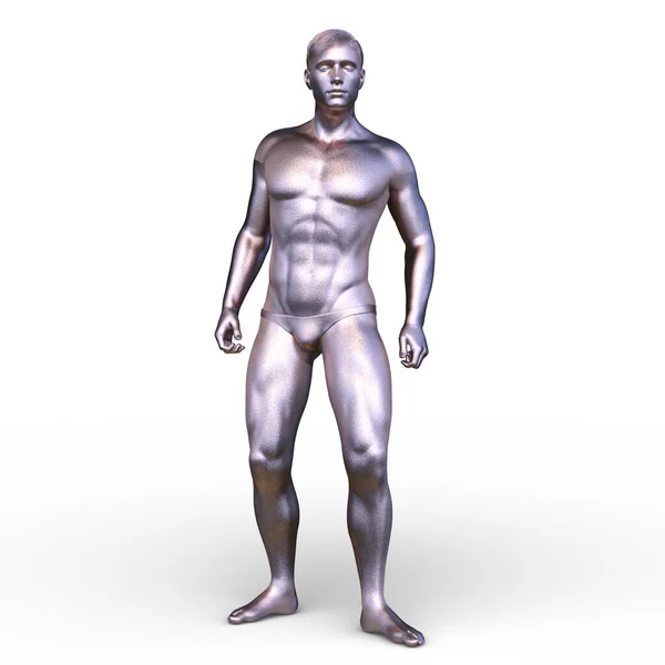 3D渲染一个男人的姿势 — 图库照片