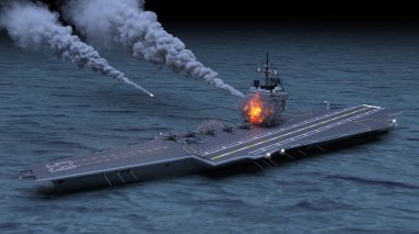 Uçak gemisinin 3D görüntülemesi