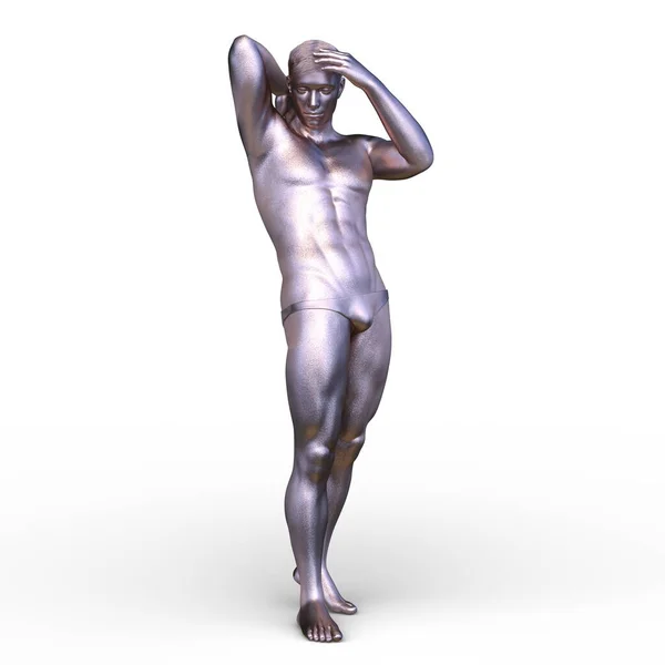 Representación Hombre Posando — Foto de Stock