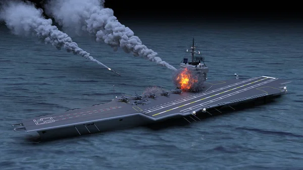 Uçak gemisinin 3D görüntülemesi