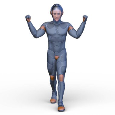 Bir siber adamın 3 boyutlu canlandırması