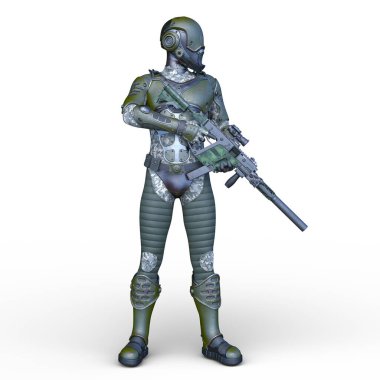 Bir siber savaşçının 3 boyutlu canlandırması