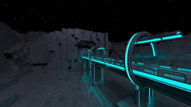 Uzay istasyonu geçişinin 3B görüntülemesi