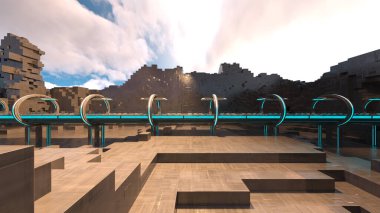 Uzay istasyonu geçişinin 3B görüntülemesi