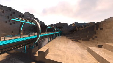 Uzay istasyonu geçişinin 3B görüntülemesi