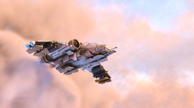 Bir uzay gemisinin 3D görüntülemesi