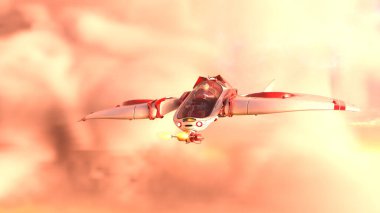 Bir uzay gemisinin 3D görüntülemesi