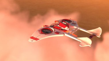 Bir uzay gemisinin 3D görüntülemesi