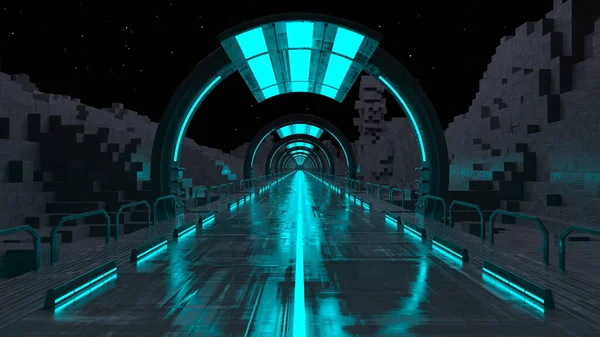 Uzay istasyonu geçişinin 3B görüntülemesi