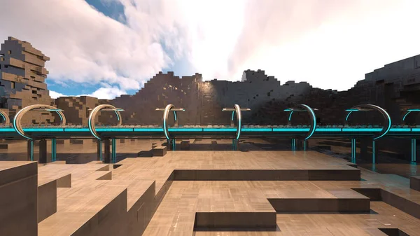 Uzay istasyonu geçişinin 3B görüntülemesi