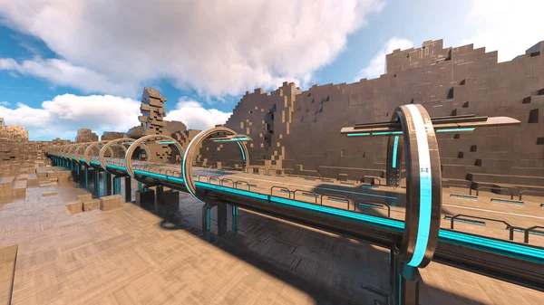 Uzay istasyonu geçişinin 3B görüntülemesi