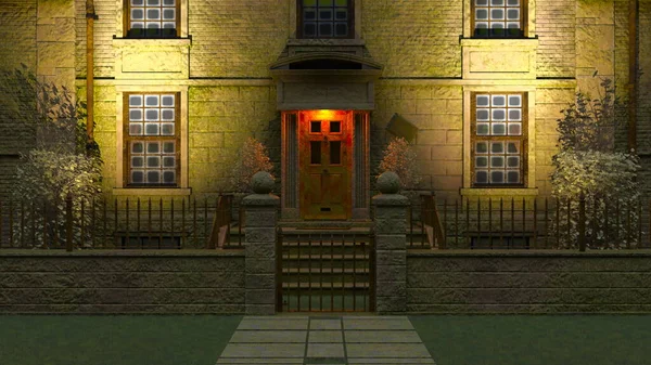 Batı tarzı evin 3D görüntüsü