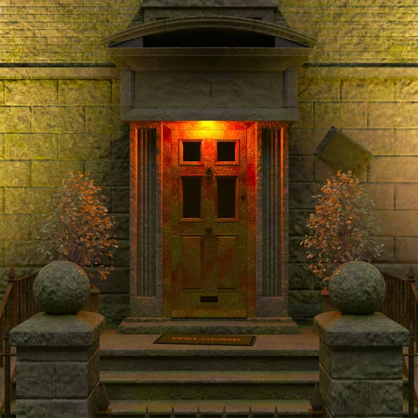 Batı tarzı evin 3D görüntüsü