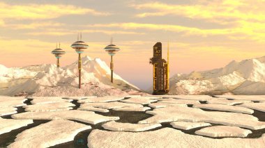 Gözlem üssünün 3B görüntülemesi