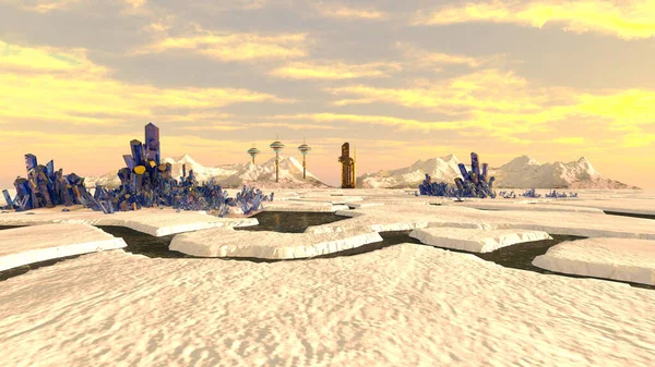 Gözlem üssünün 3B görüntülemesi