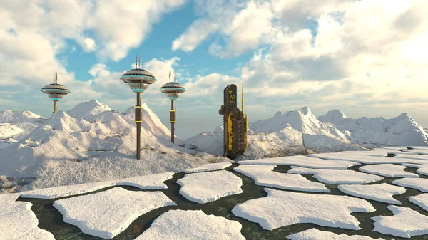 Gözlem üssünün 3B görüntülemesi