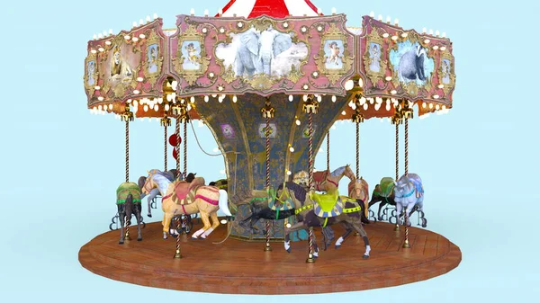 Rendering Carousel — Stockfoto