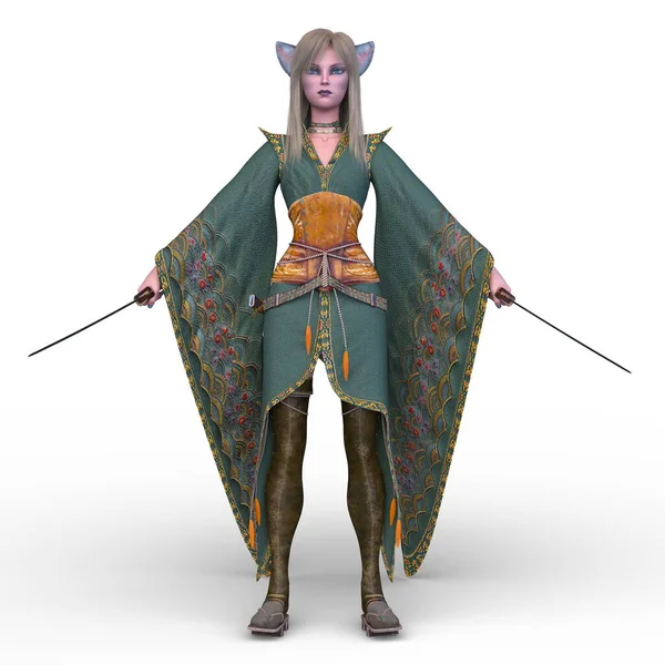 Bir cadaloz eskrimcisinin 3B görüntülemesi