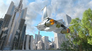 Bir uzay gemisinin 3D görüntülemesi