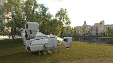 Bir uzay gemisinin 3D görüntülemesi