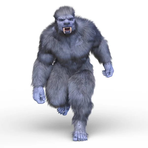 Återgivning Ett Monster Gorilla — Stockfoto