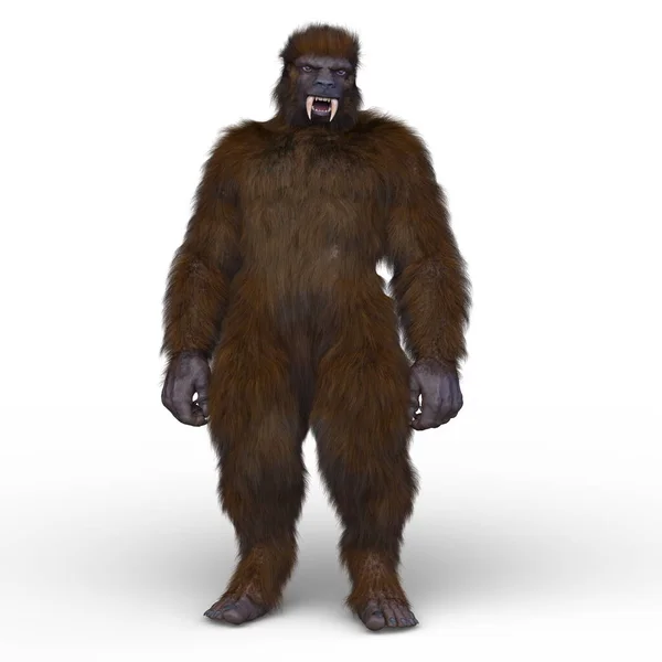 Rendering Gorilla Mostro — Foto Stock