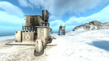 Gezegen keşif üssünün 3D görüntülemesi