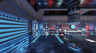 Sayborg test laboratuvarının 3D görüntülemesi