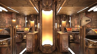 Sayborg test laboratuvarının 3D görüntülemesi