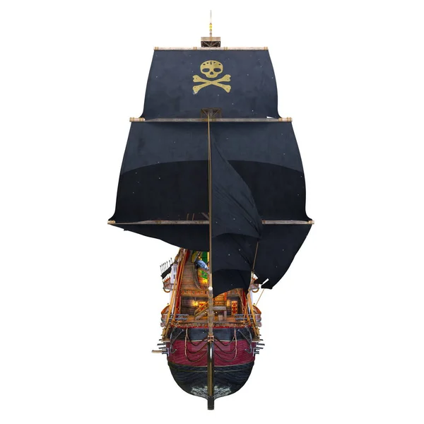 3D rendering of a pirate ship