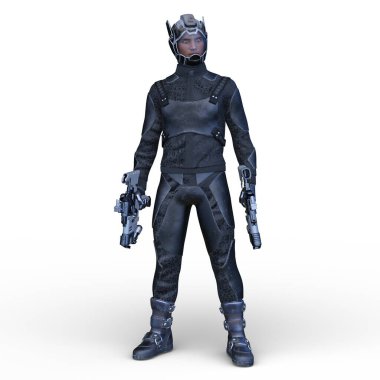 Bir siber savaşçının 3 boyutlu canlandırması