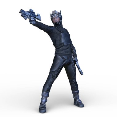 Bir siber savaşçının 3 boyutlu canlandırması