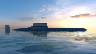 Denizaltının 3D görüntülemesi