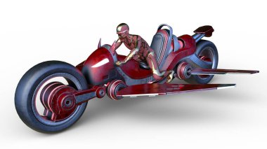 Bir siber sürücünün 3 boyutlu canlandırması