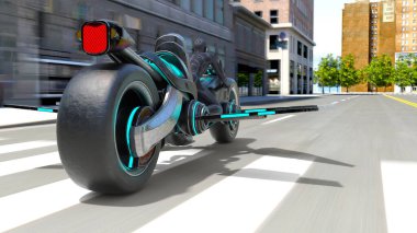 Bir siber sürücünün 3 boyutlu canlandırması