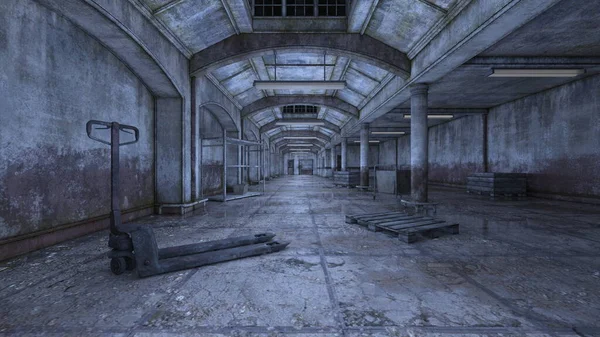 Terk edilmiş deponun 3D görüntüsü